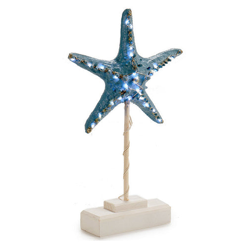 Decorative Figure Wood (6 x 35,5 x 20,5 cm) LED Lights Gift Decor