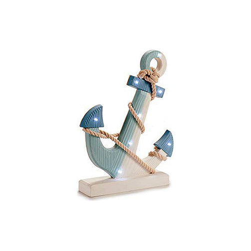 Decorative Figure Wood Rope (7,5 x 39 x 30 cm) LED Lights Gift Decor