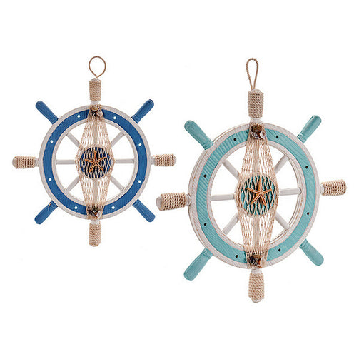 Decorative Figure Wood Rope (3 x 40,5 x 40,5 cm) LED Lights Gift Decor