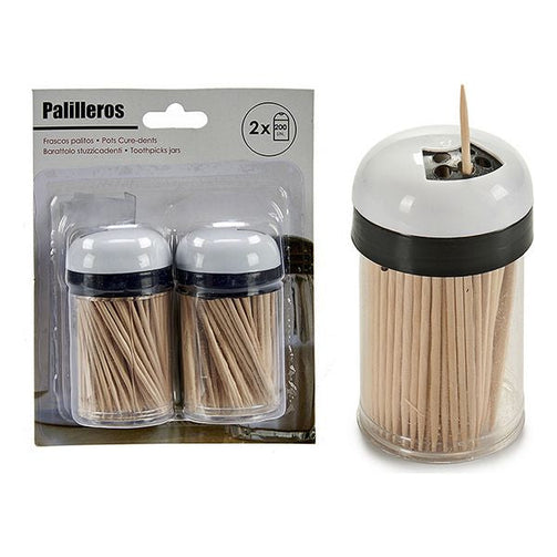 Toothpick holder (2 pcs) BigBuy Cooking