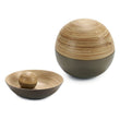 Decorative bauble Beige 10 (10 x 10 x 10	 cm) Bamboo Gift Decor