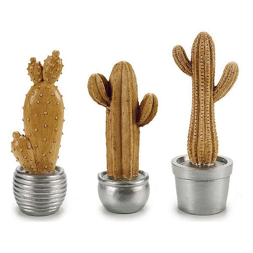 Garden statues Resin Silver Cactus Gift Decor