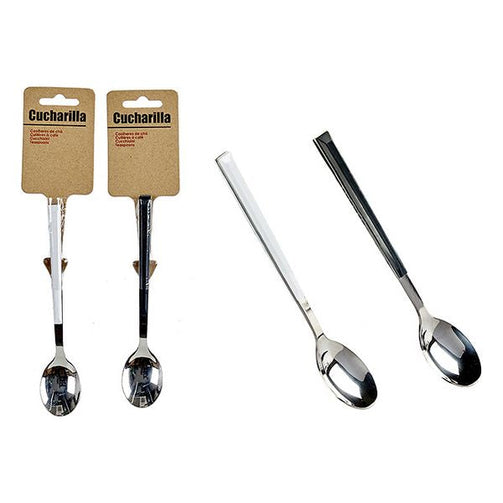 coffee spoons Stainless steel (3 x 1,5 x 16 cm) BigBuy Home