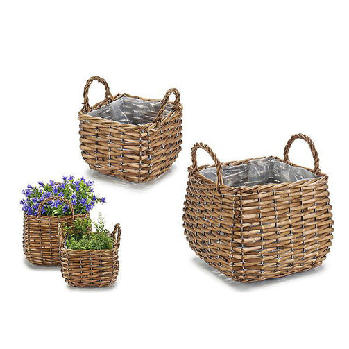 Basket set wicker (2 pcs) Ibergarden