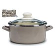 Saucepan Grey Enamelled Steel (Ø 18 cm) BigBuy Home