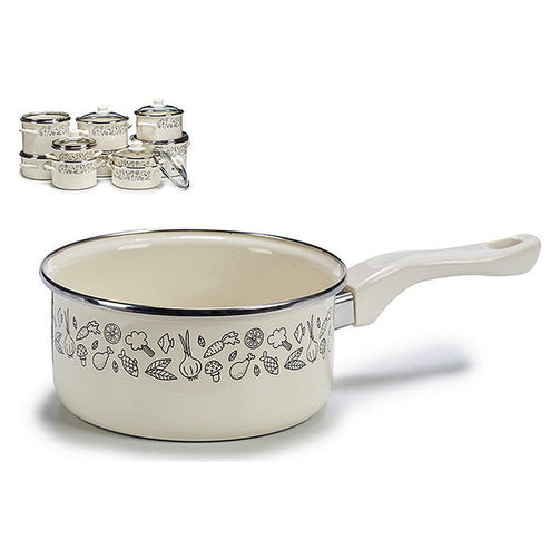 Saucepan Crystal Enamelled Steel (32,8 x 8,6 x 17,7 cm) BigBuy Home