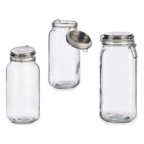 Glass Jar Glass 2,1L (11 x 26 x 11 cm) Vivalto