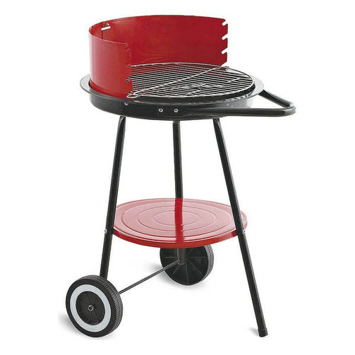 Coal Barbecue with Wheels Algon Black Red (ø 43 cm) Algon