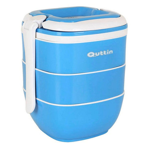 Set of lunch boxes Quttin Stackable Thermal (3 uds) (16 x 14,5 x 18,5 cm) Quttin