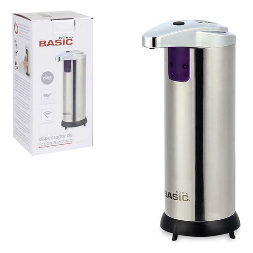 Automatic Soap Dispenser with Sensor Basic Home Stainless steel (220 ml) (12 x 7 x 18,5 cm) Basic Home