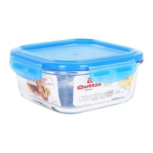 Hermetic Lunch Box Quttin Squared Crystal Blue Quttin