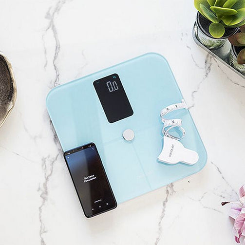 Digital Bathroom Scales Cecotec Surface Precision 10400 Smart Healthy Vision Blue Cecotec