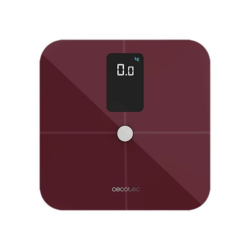 Digital Bathroom Scales Cecotec Surface Precision 10400 Smart Healthy Vision Maroon Cecotec