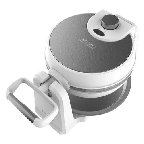 Waffle Maker Cecotec Fun Gofrestone Sphere 1000W White Silver Cecotec