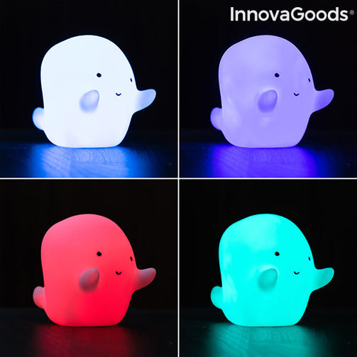 Ghost Multicolour LED Lamp Glowy InnovaGoods InnovaGoods