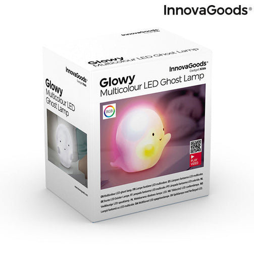 Ghost Multicolour LED Lamp Glowy InnovaGoods InnovaGoods