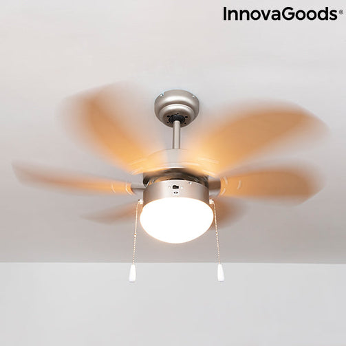 Ceiling Fan with Light InnovaGoods Ø 75 cm 55W InnovaGoods