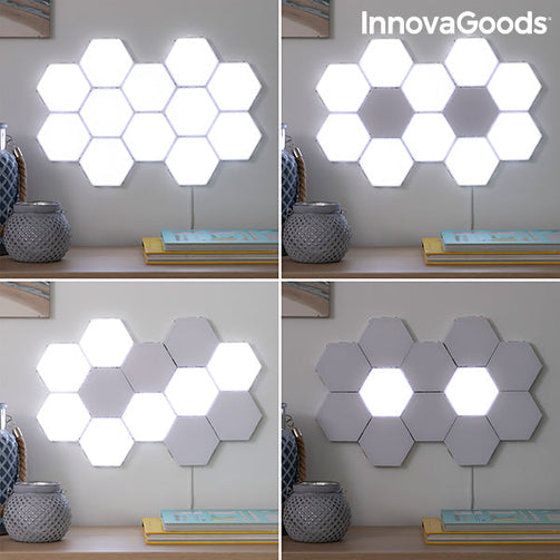 Set of Modular Magnetic and Touch LED Panels Tilight InnovaGoods (Pack of 3) InnovaGoods