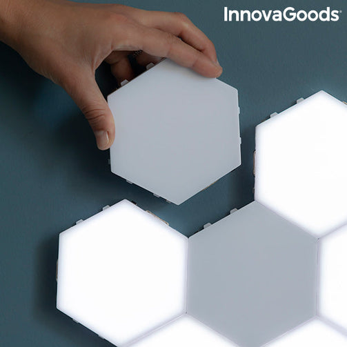 Set of Modular Magnetic and Touch LED Panels Tilight InnovaGoods (Pack of 3) InnovaGoods
