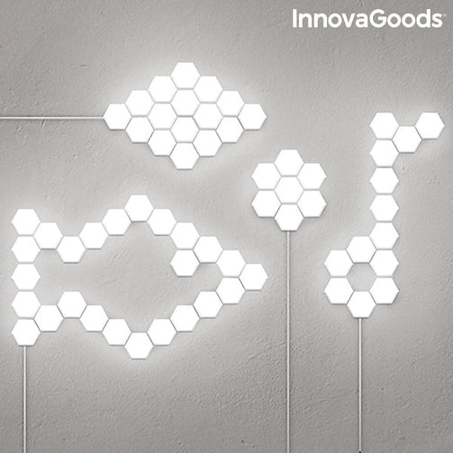 Set of Modular Magnetic and Touch LED Panels Tilight InnovaGoods (Pack of 3) InnovaGoods