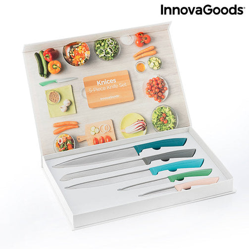 Knife Set Knices InnovaGoods 5 Pieces InnovaGoods