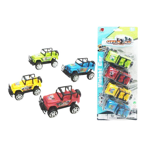 Car 4x4 (4 pcs) BigBuy Fun