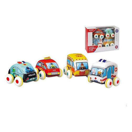 Vehicle Playset Cloth Pullback Car (10 cm) BigBuy Fun