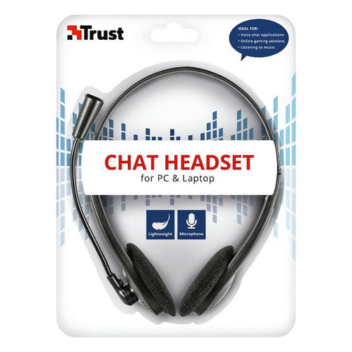 Headphones with Microphone Trust Black (Refurbished A+) Trust