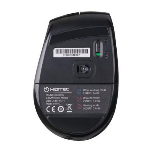 Wireless Mouse Hiditec MOU010002 2000 DPI Black Hiditec