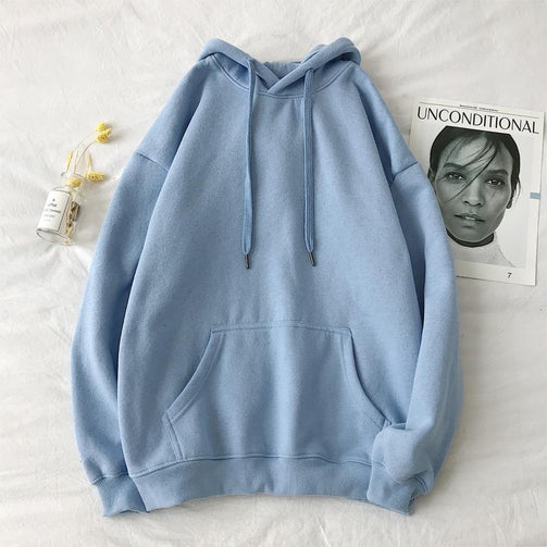 Privathinker Woman's Solid 12 Colors Korean Hooded Sweatshirts Female 2020 Cotton Thicken Warm Hoodies Lady Autumn Fashion Tops Seewest