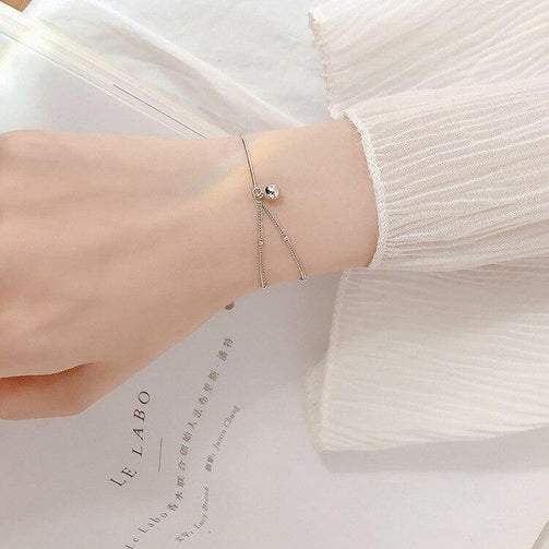 Round Bead Double Bracelet Simple Ornament Seewest
