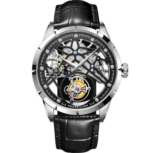 2020 New Model GIV Original Tourbillon men watch top brand luxury double Skeleton Sapphire man clock Relogio Masculino - Seewest