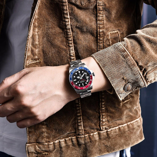 PAGANI DESIGN Sapphire Glass 40MM Ceramic GMT Mechanical Watches 100m Waterproof Classic Fashion Luxury Automatic Watch Seewest