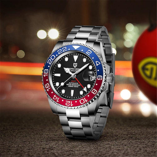 PAGANI DESIGN Sapphire Glass 40MM Ceramic GMT Mechanical Watches 100m Waterproof Classic Fashion Luxury Automatic Watch Seewest