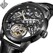 2020 New Model GIV Original Tourbillon men watch top brand luxury double Skeleton Sapphire man clock Relogio Masculino - Seewest