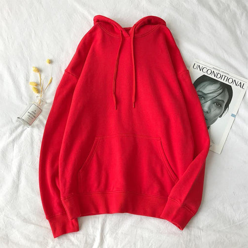 Privathinker Woman's Solid 12 Colors Korean Hooded Sweatshirts Female 2020 Cotton Thicken Warm Hoodies Lady Autumn Fashion Tops Seewest