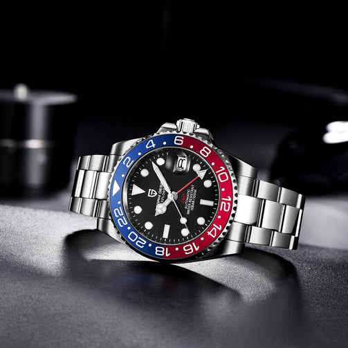 PAGANI DESIGN Sapphire Glass 40MM Ceramic GMT Mechanical Watches 100m Waterproof Classic Fashion Luxury Automatic Watch Seewest