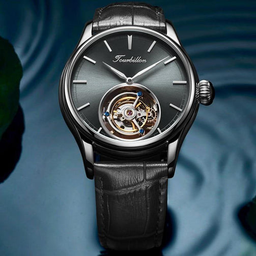 Tourbillon Watch GUANQIN Original watch Skeleton mechanical Sapphire Mens Watches Top Brand Luxury clock men Relogio Masculino Seewest