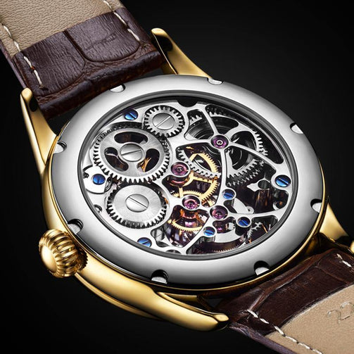 Tourbillon Watch GUANQIN Original watch Skeleton mechanical Sapphire Mens Watches Top Brand Luxury clock men Relogio Masculino Seewest