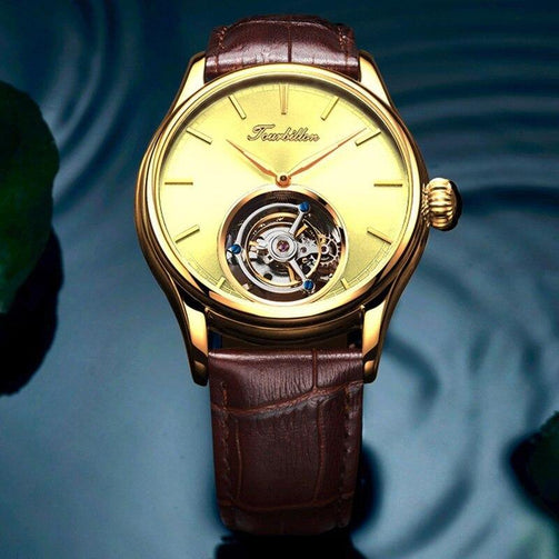 Tourbillon Watch GUANQIN Original watch Skeleton mechanical Sapphire Mens Watches Top Brand Luxury clock men Relogio Masculino Seewest