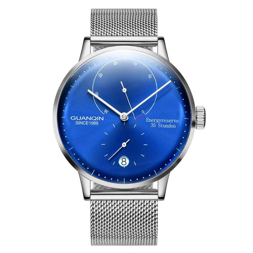 GUANQIN Mechanical Business Watch Men Top Brand Luxury Luminous 316L stainless steel Wrist Mens Automatic Watches Gold Clock Seewest