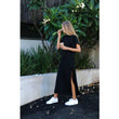 Maxi T Shirt Dress Women Summer Beach Sexy Party Vintage Bodycon Casual Korean Style Cotton Home Black Long Dresses Plus Size Seewest