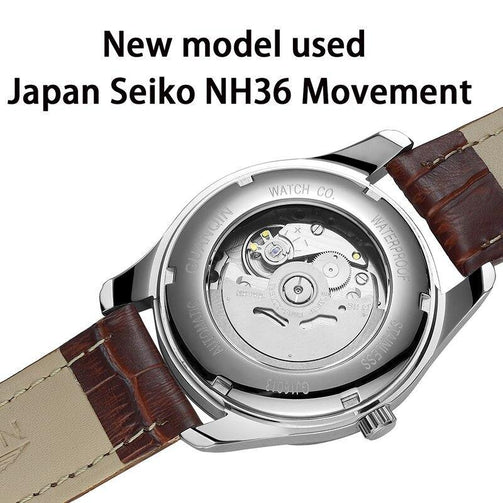 GUANQIN Sapphire Automatic Mechanical Watch men Japan NH36 Movement top brand luxury men watches waterproof Relogio Masculino Seewest