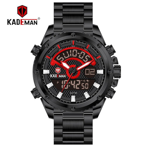 KADEMAN Mens Watches Fashion Sport Wristwatches Waterproof Dual Display Digital Watch Military Army Male Clock Relogio Masculino Seewest