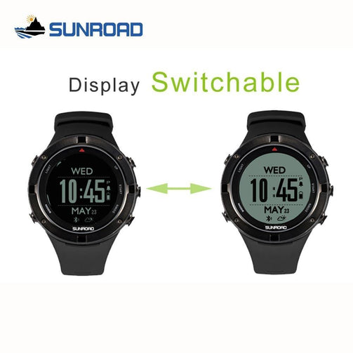 SUNROAD smart GPS heart rate altimeter outdoor sports digital watch for men running marathon triathlon compass swimming watch Seewest