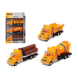 Set of cars Truck public works Yellow 119305 (3 Uds) BigBuy Fun