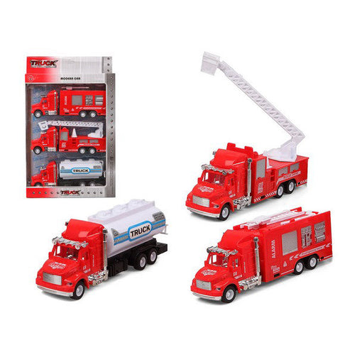 Set of cars Fire engine Red 119312 (3 Uds) BigBuy Fun