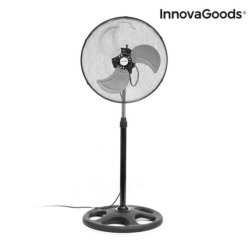 InnovaGoods Industrial Ø 45 cm 75W Black Pedestal Fan InnovaGoods