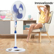 InnovaGoods Ø 40 cm 50W White Blue Pedestal Fan InnovaGoods