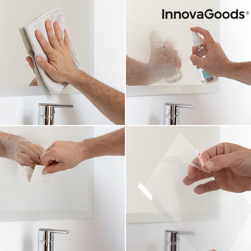 InnovaGoods Anti-Fog Mirror Film (Set x2) InnovaGoods